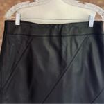 Valerie Stevens Black Genuine 100% Leather Straight Skirt 10 Photo 2