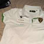 2025 Automobili Lamborghini Squadra Corse Women's Team Polo Shirt macacron White Size M Photo 5