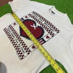 Vtg 90s Count your blessings Heart Bow Granny Cottagecore Single Stitch‎ Shirt White Size L Photo 5