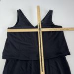 Ralph Lauren Lauren Dress Womens Large Sleeveless V Neck Midi Pockets Layered Photo 4