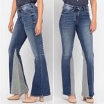 Judy Blue  Frankie Two Tone Panel Flare Fit Jeans Size 9/29 Photo 2