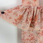 La Maison Talulah The Faithful Maxi Dress Pink Floral Pearl Size Small S EUC Photo 6