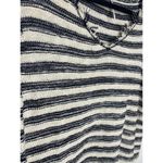 Free People  Sweater Size XS Women's Pullover Striped Spells Trouble Ivory Black Photo 3