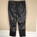 Commando NWT‎  Womens Black Faux Leather 7/8 Trouser Pants Large Photo 1