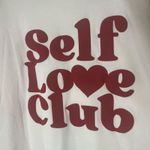 Altar'd State Altar’d State Self Love Club White Heart Sweatshirt Oversized Cozy Top Sz Medium Photo 5