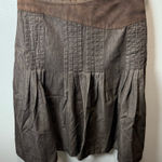 Akris Women's Wool Blend Brown Pleated Knee Length Skirt Size 8 Photo 0