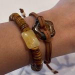 Free People Brown Stone Bracelet Bundle Photo 1