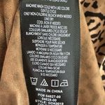 Good American  Daynight Long Sleeve Midi Wrap Dress in Caramel Leopard Photo 4