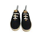 Olukai Kaula Pa'a Li Black Espadrille Lace Up Women's Size 7 NEW without tags Photo 1