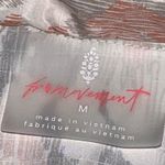 NEW Free People FP Movement Off The Grid Printed Ivory Hooded Vest size Medium Gray Photo 10