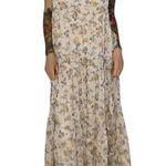 Elena Baldi Tiered Silk Floral Maxi Dress Lightweight Flowy Summer Italy Sz XS Photo 0