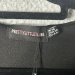 Pretty Little Thing New Black Frill Wrap Ruffle Dress Short Sleeve Twelve Photo 2