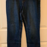 Denim & Co D & Co.  Dark Denim Straight Leg Jeans.      Size-14 Photo 0