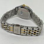 Taxau women classic date watch silver gold tone 34mm round quartz 7.5” running Photo 4