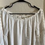 Off The Shoulder Boho Top White Size M Photo 4
