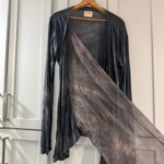 Gypsy 05  Tie Dye Modal Silk Open Front Cardigan Duster M Made in USA Photo 2