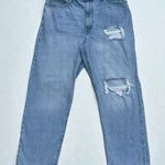 Levi's Levi’s 94’ Baggy Jeans Sz 32 Blue Wide Leg Distressed High Rise Grunge Skater Photo 0