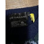 Vintage Cesarani Japan 100% wool paisley sweater Blue Size L Photo 4