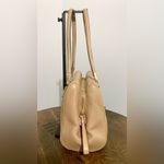 Coach Madison Madeline East/West Satchel Bag Tan Leather Photo 4