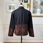 Coldwater Creek NWT Black Brown Embroidered Jacket $100 16 Photo 4