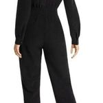 Lini NWT Stella Sequin V Neck Top Straight Leg Party Jumpsuit Black Size XS Photo 1