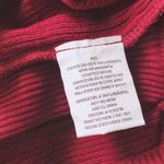 June & Hudson Mock Neck Cropped Sweater in Burgundy, Size XL New w/Tag Red Photo 8