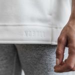 Nobull NWT  Women’s Sleeveless Polartec Cowl Fleece Hoodie - Large - White Photo 1