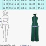 Grace Karin Jumpsuit Womens L Black Halter Romper Pocket Wide Leg High Waist B3 Photo 5