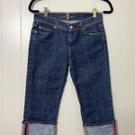 7 For All Mankind Womens Cropped Skinny Rolled Up Jeans Size 26 (27x18) Photo 0
