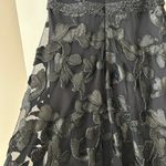 Badgley Mischka Louisa Black Embellished Formal Long Maxi Beaded Lace Gown Mother of Bride Groom Dress Photo 6