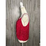 Lush Clothing NWT Lush Women's Medium Red Floral Knot Front Cami Blouse Sleeveless Casual Photo 3