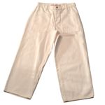 Lucky Brand  White High Rise Wide Leg Crop Jeans Size 8/29 Photo 1