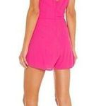 superdown Karen Wrap Romper in Pink Large Photo 1