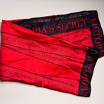 Victoria's Secret Red and Black Logo Fashion Statement Scarf NWT Photo 1