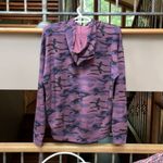 Sundry NWT Camo Boyfriend Hoodie in Plum 0 XS Photo 8