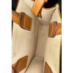 CELINE  Mini Cabas Canvas and Leather Crossbody and Handbag (0743) Photo 3