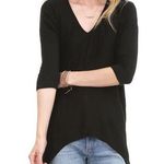 Bobi  Green Drop Shoulder Hi Lo Top Relaxed Oversized Tunic Size XS Photo 0