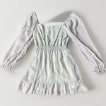 Altar'd State  Women's Mint Green Textured  Long Sleeve Fairy Dress Large Photo 1