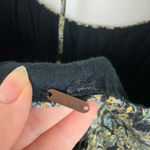 Free People Free People Womens Boheme Mini Dress in Black Sz 8 Floral Ruffle Boho Festival Photo 9