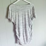 Motherhood Maternity Spacegray V-Neck Side Ruched Maternity Tee 1X Photo 2