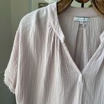 Young Fabulous and Broke  Orchid Gauze Short Sleeve Cropped Pink Lavender Blouse L Photo 1