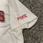 PINK - Victoria's Secret Victoria’s Secret PINK white ohio state t-shirt Sz L Photo 3