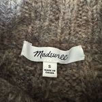 Madewell  Harwood Cableknit Mockneck Cardigan Sweater in Heather Otter Sz Small Photo 7