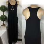 Michael Stars Black Racerback Maxi Tank Dress XS Photo 1