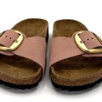 Birkenstock  Madrid Big Buckle Women's Size EU38 Pink Leather Sandals Narrow Photo 3