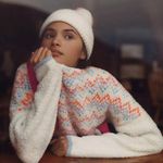 Pilcro Anthropologie  Selene Sweater Oversized Nordic Mock Turtleneck Size Small Photo 0