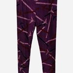 LuLaRoe  Airplane One Size OS Purple Leggings Aviation Photo 0