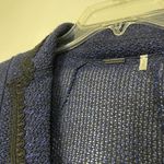 Elie Tahari  blue knit crochet cardigan blazer sweater size US 8 Photo 2