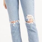 AGOLDE  Denim Riley High-Rise Cropped Straight Jeans Size 27 Photo 0
