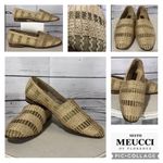 Sesto Meucci Tan Woven Slip on shoes size 9.5 Photo 1